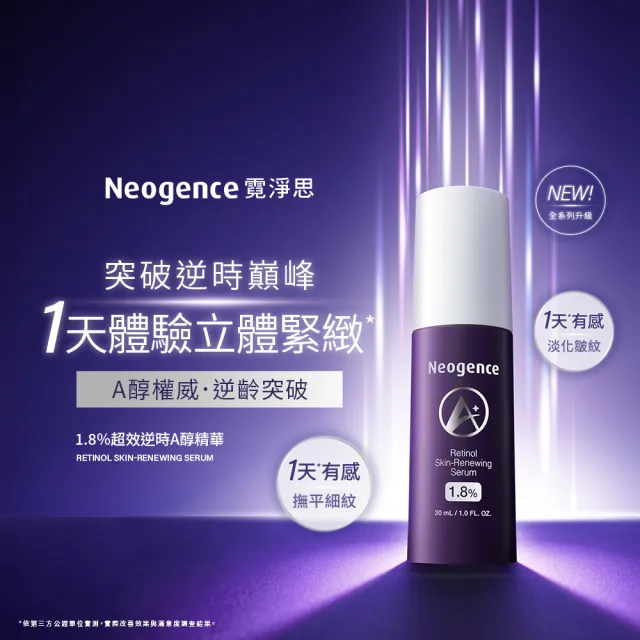 【Neogence 霓淨思】1.8%超效逆時A醇精華30ml 2入