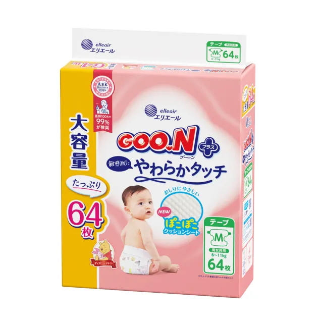 【GOO.N】日本大王境內版柔觸肌UJ系列-黏貼型S-M