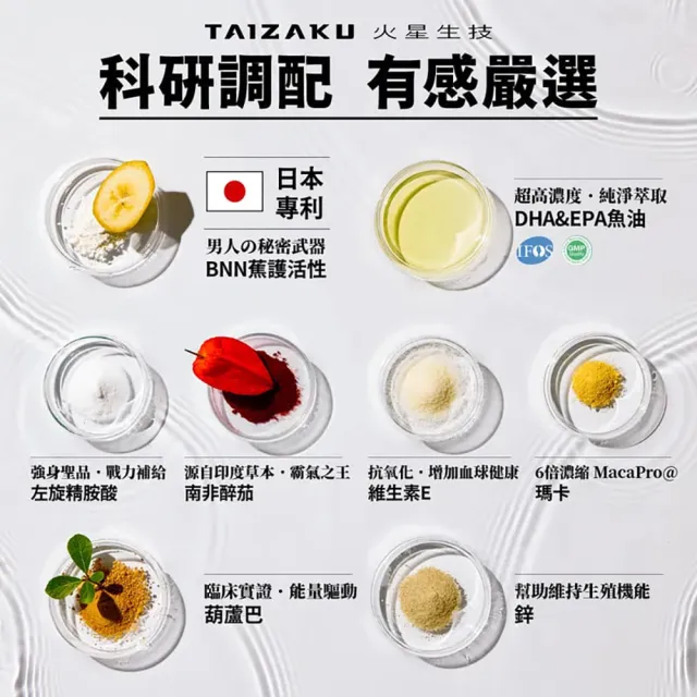 【TAIZAKU 火星生技】(分次配)武倍魚油 60粒/盒 (瑪卡 精胺酸 鋅 BNN蕉護活性 男性保健 戰力提升)