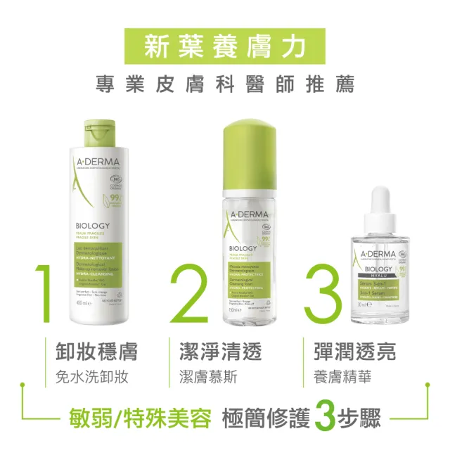 【A-DERMA 艾芙美】官方直營 三效養膚精華30ml 2入(保濕/修護/舒敏)
