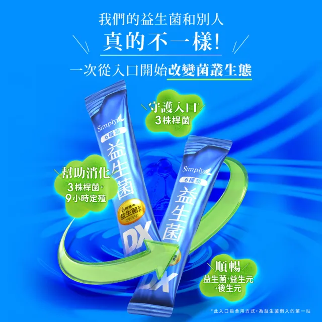 【Simply 新普利】日本專利益生菌DX 30包x3盒(300億活酵益生菌 張語希營養師推薦.調整體質.專利菌株)