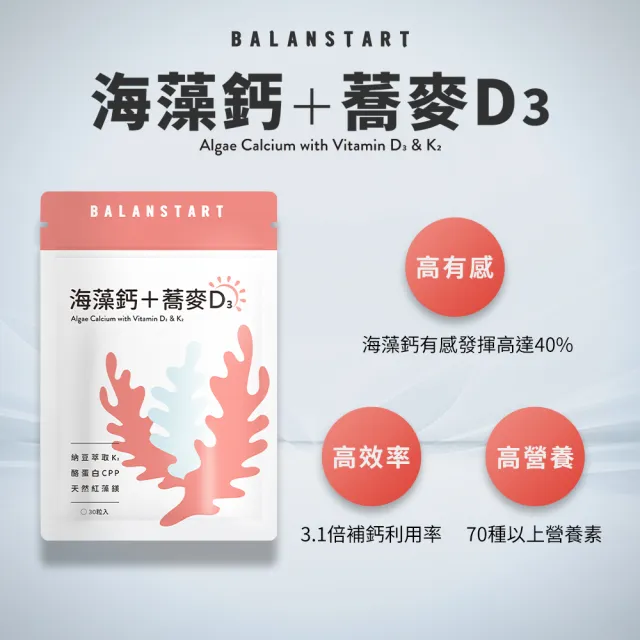 【人可和】海藻鈣蕎麥D3(4入組) -愛爾蘭海藻鈣+鎂 維生素D3+K2+酪蛋白CPP 運鈣+灌鈣+強鈣 3倍利用率 永豐