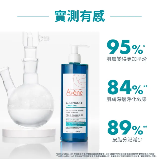【Avene 雅漾】官方直營 雙酸角質煥亮潔膚露400ml