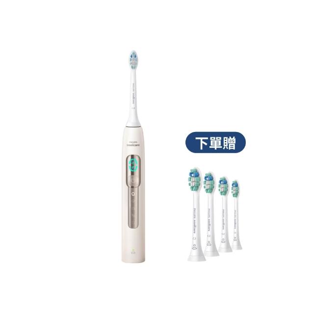 【Philips 飛利浦】HX5682/02 語音導航音波電動牙刷-晨光杏(語音提醒/5種模式/骨傳導科技/官方直營)