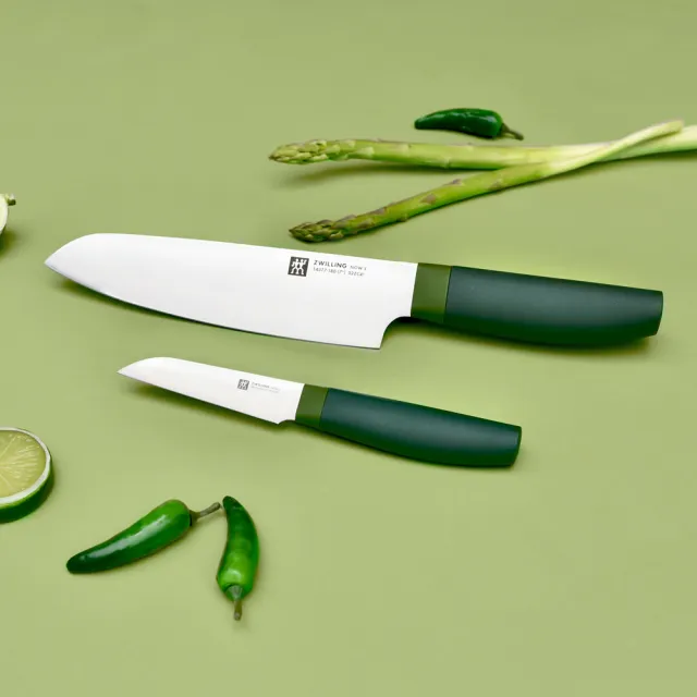 【ZWILLING 德國雙人】Now S日式主廚刀三德刀18cm+蔬果刀8cm(德國雙人牌集團官方直營)