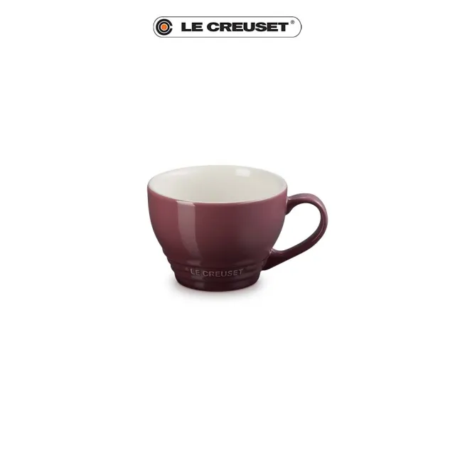 【Le Creuset】瓷器卡布奇諾杯400ml(無花果/海洋之花 2色選1)
