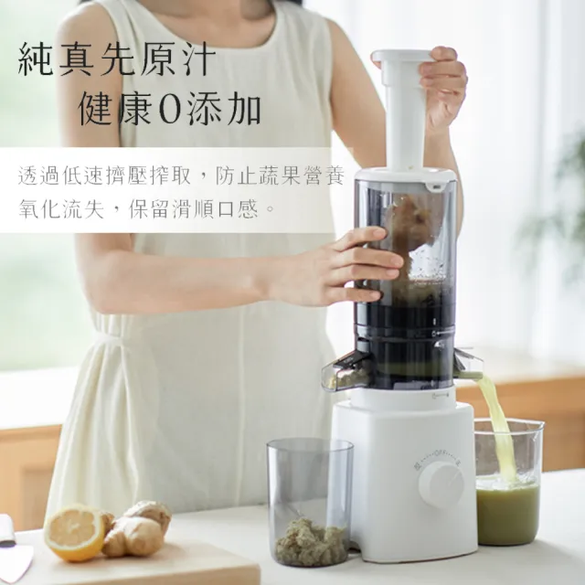 【日本APIXINTL 安本素】冷壓活氧鮮榨萃取原汁機/慢磨機/果汁機(AO-JPSB01)