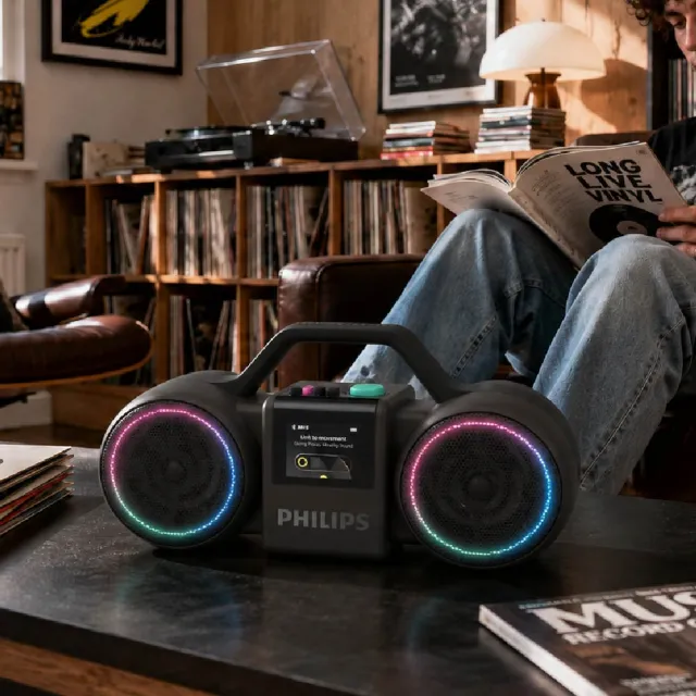 【Philips 飛利浦】Moving Sound TAMS60 百年限定藍牙喇叭 THE ROLLER