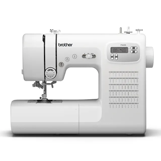【Brother 兄弟牌】智慧電腦型懷特天使縫紉機 FS-60X(LCD螢幕/內建60種花樣/自動穿線)