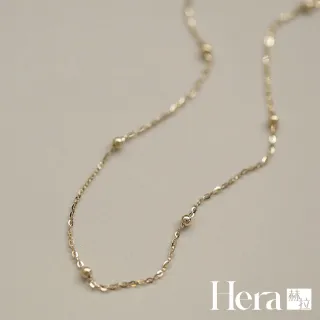 【HERA 赫拉】S925鍍14K豆豆隔珠手鍊 H115083105(S925 鍍14K 豆豆 隔珠 手鍊)