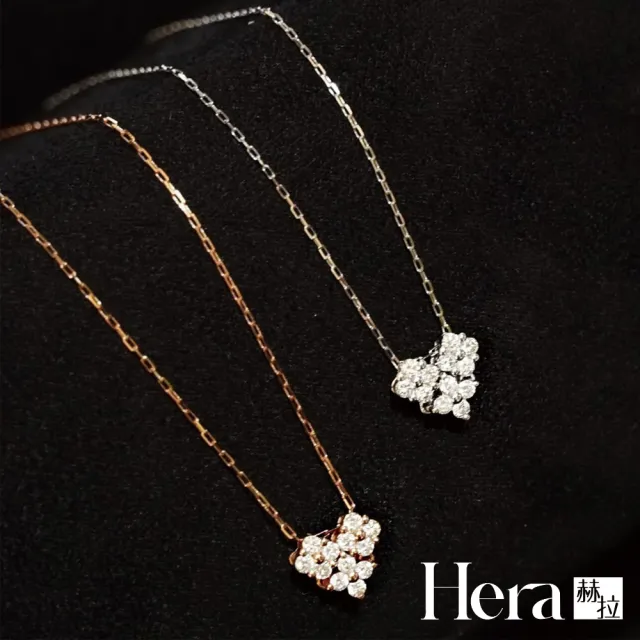 【HERA 赫拉】S925鍍14K金愛心多種戴法項鍊 H115083103(S925 鍍14K金 愛心 項鍊)
