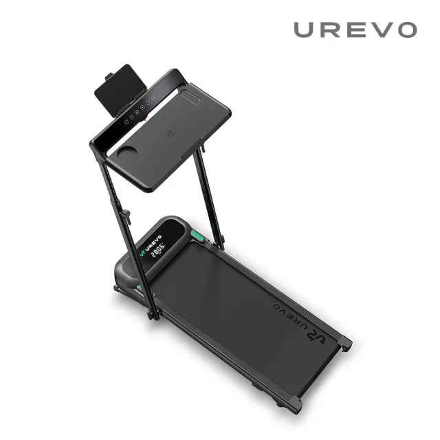 【UREVO】URTM047 FoldiMix 5L 訓練/工作雙模式跑步機(摺疊跑步機/健走機/慢走機/走步機/大桌板/爬坡)