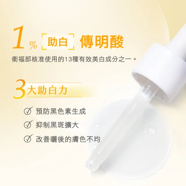 【ampm 牛爾】短效-掃黑低敏組★10%神經醯胺修護精華30ml+10% B3傳明酸亮白精華30ml(醫美必備/保濕/美白)
