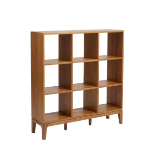 【Mahogany 瑪荷尼家具】新品上市☆全原木 桃花心木 金碧雙面格櫃(120)(9格櫃)(櫥櫃、書櫃、展示櫃)