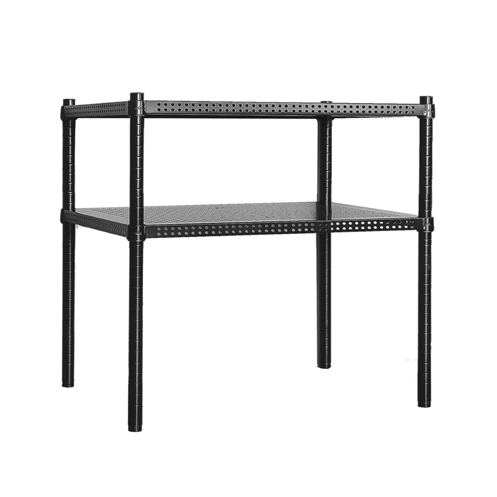 【dayneeds 日需百備】極致美學 90x35x90公分烤漆二層架(沖孔鐵架/收納層架/展示架/層架/鐵架)