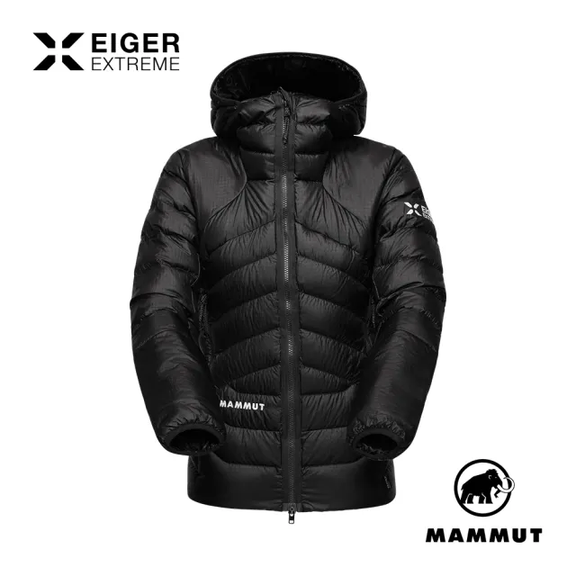 【Mammut 長毛象】Eiger Nordwand Light Down IN Hooded 極限艾格保暖連帽外套 黑色 女款 #1013-04070