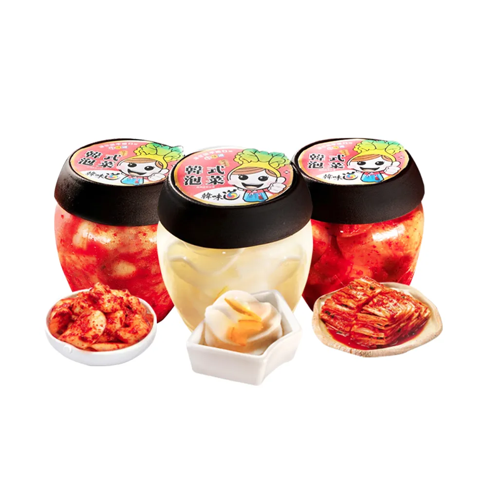 【韓味不二】韓味道泡菜 700gX2罐 口味任選(泡菜切片/柚香蘿蔔/含運組)