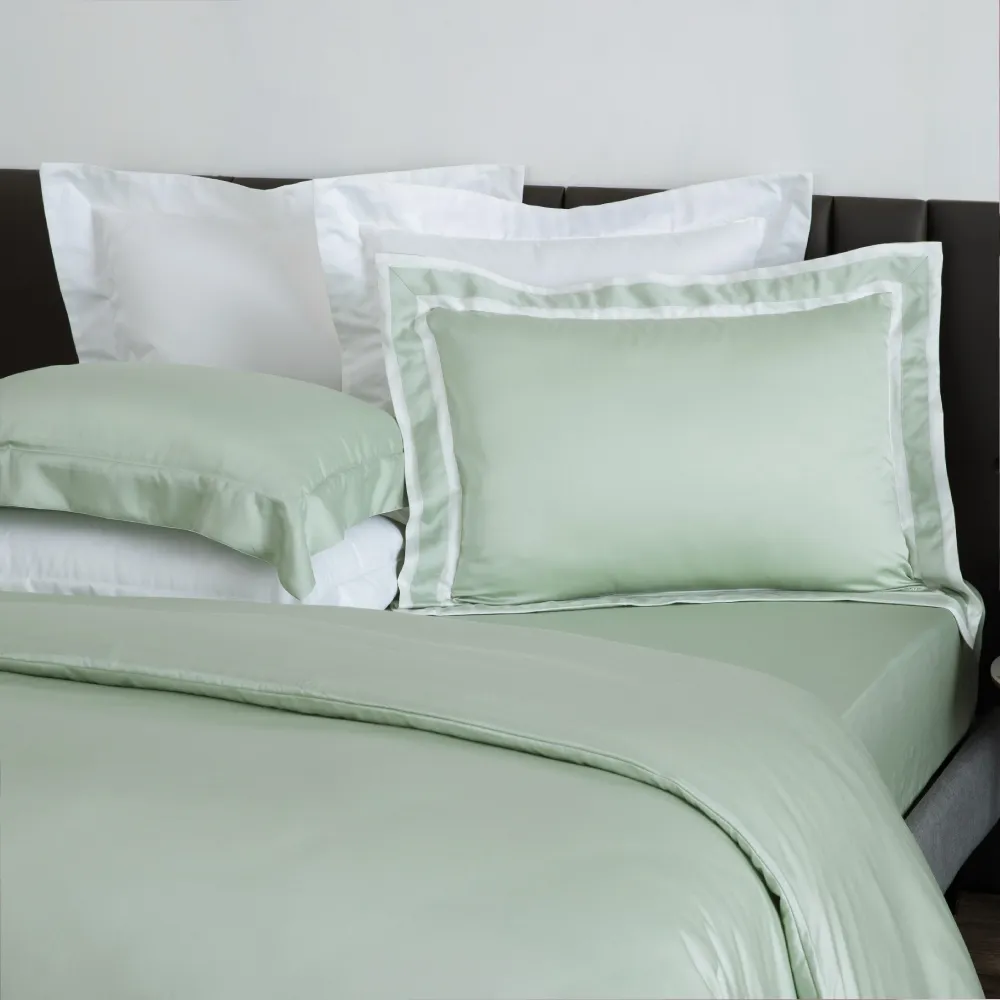 【WEDGWOOD】天絲兩用被床包枕套四件組 特大｜簡意素色(60支300織)