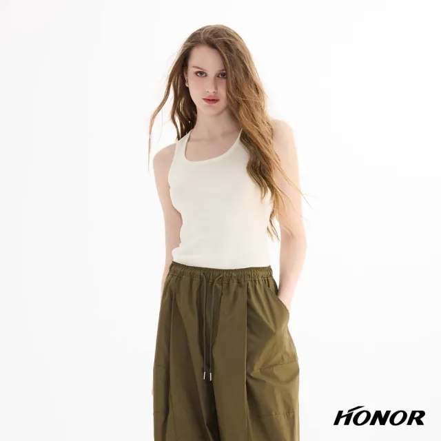 【HONOR 山形屋】素色百搭羅紋修身背心-白/黑/咖
