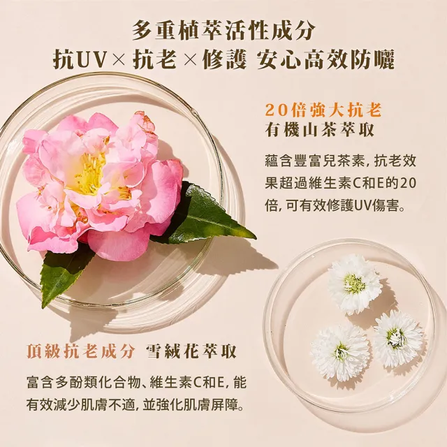 【WeOrganic 唯有機】山茶雪絨花保濕修護防曬乳SPF50(30mL)