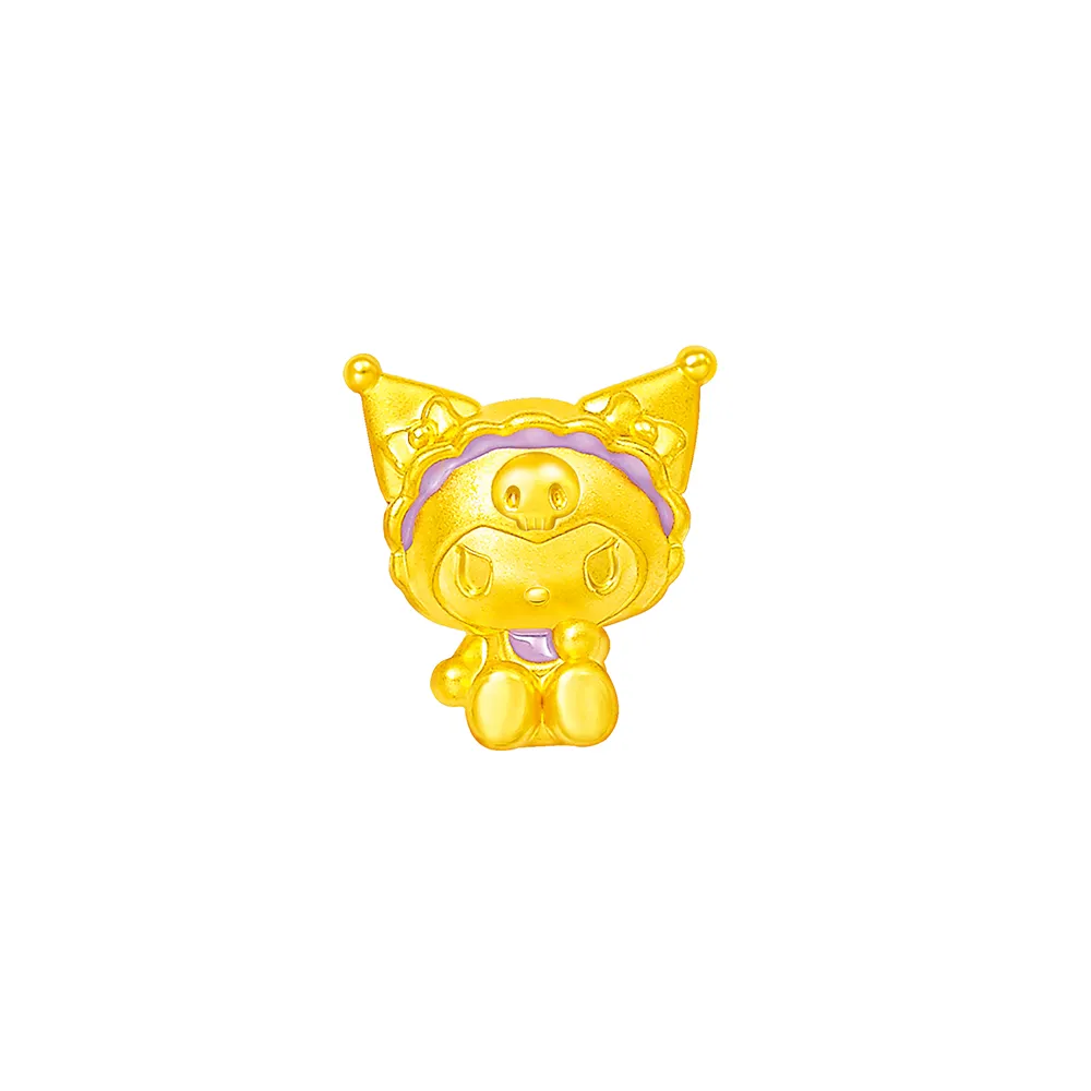 【Just Gold 鎮金店】三麗鷗 奶萌寶寶-Kuromi 黃金串珠