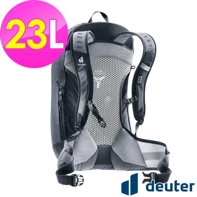 【deuter】AC LITE網架直立式透氣背包23L(3420324黑/戶外旅遊/日常休閒/旅行/登山健行)
