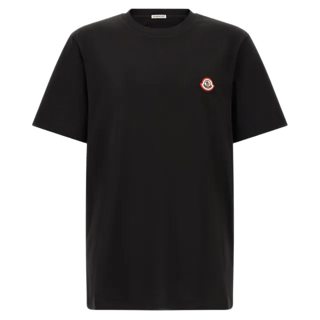 【MONCLER】秋冬新款 男款 三色品牌LOGO 短袖T恤-黑色(S號、M號、L號、XL號)