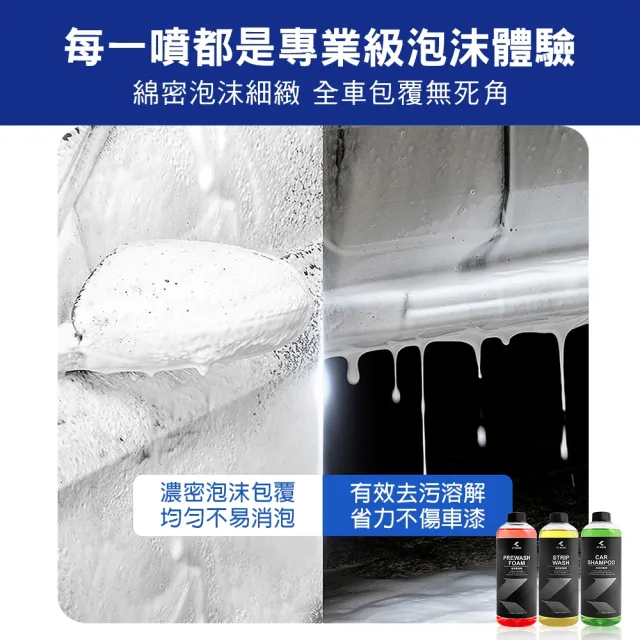【KT BIKER】3PH預洗組(預洗洗車精 優惠組合 3PH洗車 泡沫洗車精 汽車美容 輪框清潔)