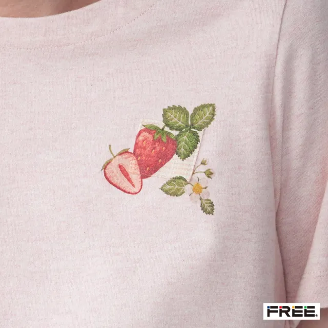 【FREE】有機草木染果感印花小船領上衣