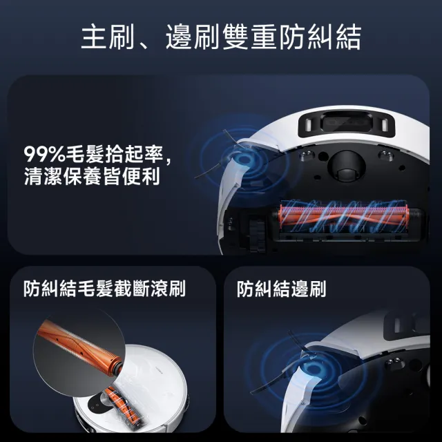 【小米】官方旗艦館 Xiaomi 掃拖機器人 5 Pro(AI三攝/升降dToF/20000Pa吸力/80度熱水洗/全能基站)