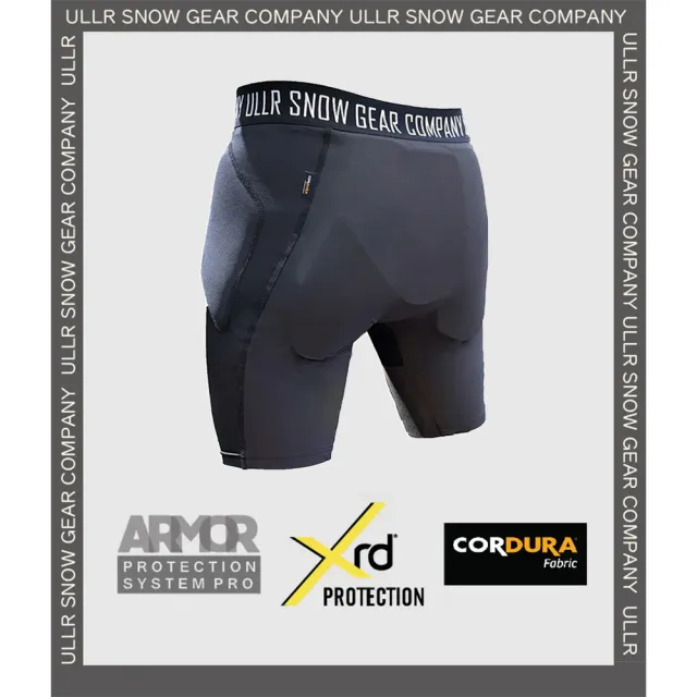 【ULLR】進階滑雪護具組 XRD防摔褲 護膝 三層防護 Cordura 舒適耐用