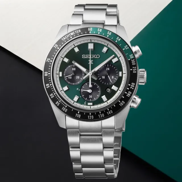 【SEIKO 精工】PROSPEX系列 綠熊貓 太陽能計時腕錶 錶 週年慶 雙11 (HBJ003P1/V192-00B0G)