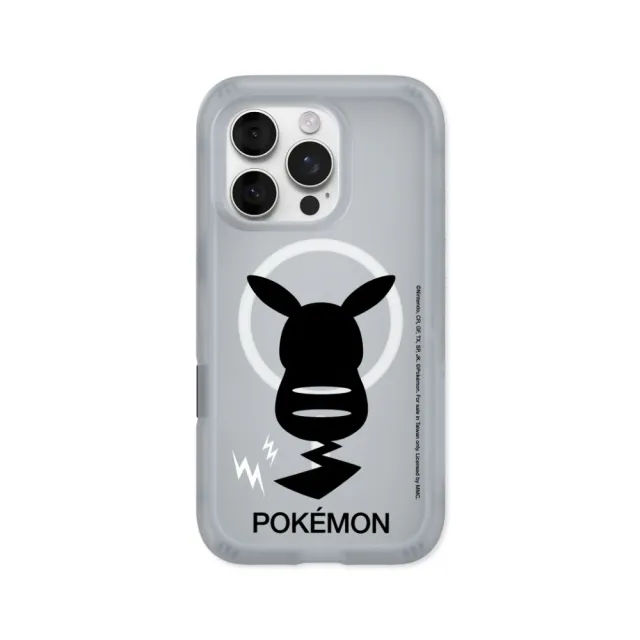 【RHINOSHIELD 犀牛盾】iPhone 18/17/16/15系列AirX 氣墊磁吸防摔手機殼/皮卡丘背面剪影(寶可夢)