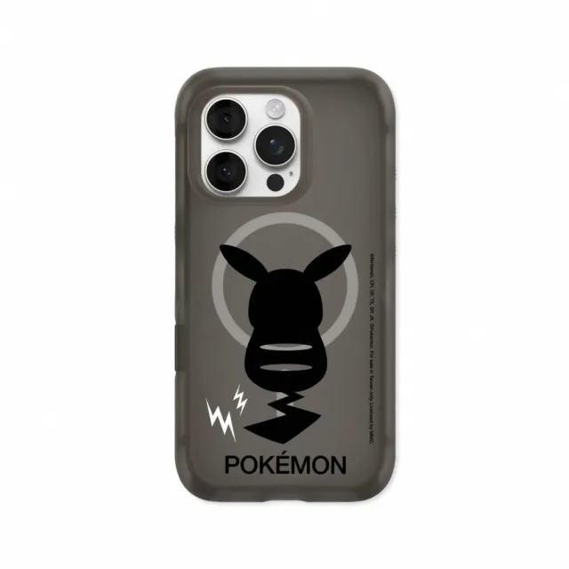 【RHINOSHIELD 犀牛盾】iPhone 18/17/16/15系列AirX 氣墊磁吸防摔手機殼/皮卡丘背面剪影(寶可夢)