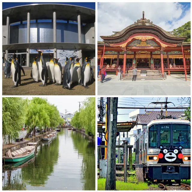 限定九州旅遊無自理餐五日｜三大名城熊本城.萌熊電鐵.企鵝水族館.長崎觀景斜坡車