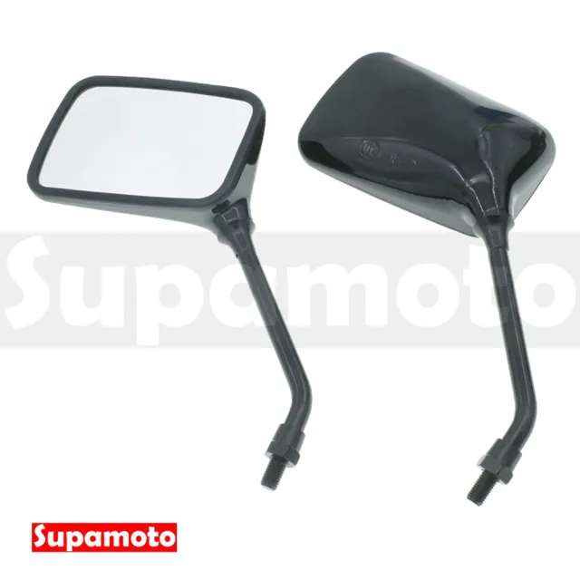【Supamoto】方形後照鏡—M44 (原廠型/檔車/復古/亮黑/改裝/後視鏡/方鏡/CB350/暴走族)