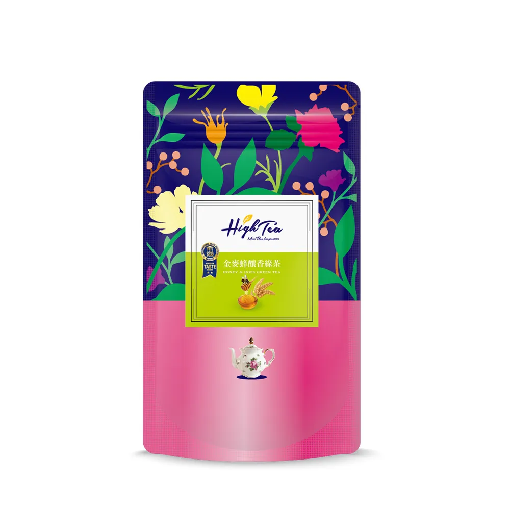 【High Tea】金麥蜂釀香綠茶3袋組│2gx12包x3袋(入口撲鼻的濃郁蜂蜜香氣)
