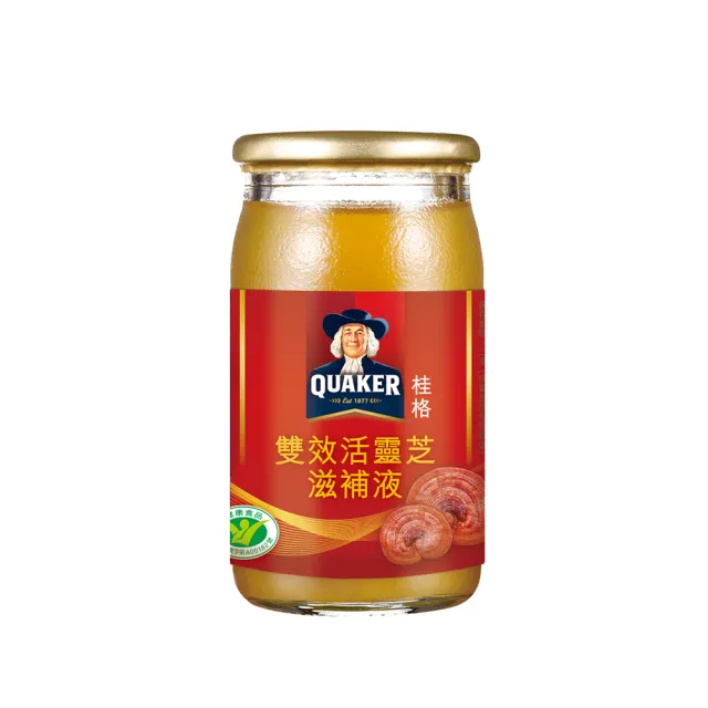 【QUAKER 桂格】(分次配)雙效活靈芝60ml×36入(雙效認證/免疫調節/延緩衰老/思緒不卡卡)