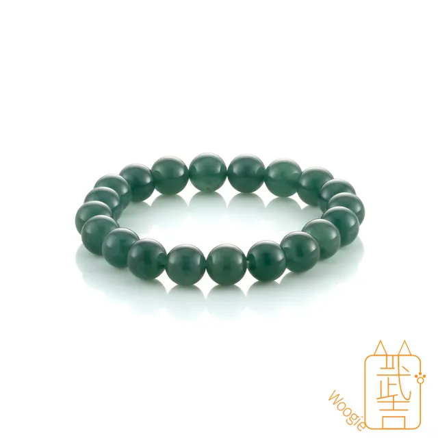 【Woogie武吉珠寶】精品天然A貨藍水翡翠手鏈(9-10mm)