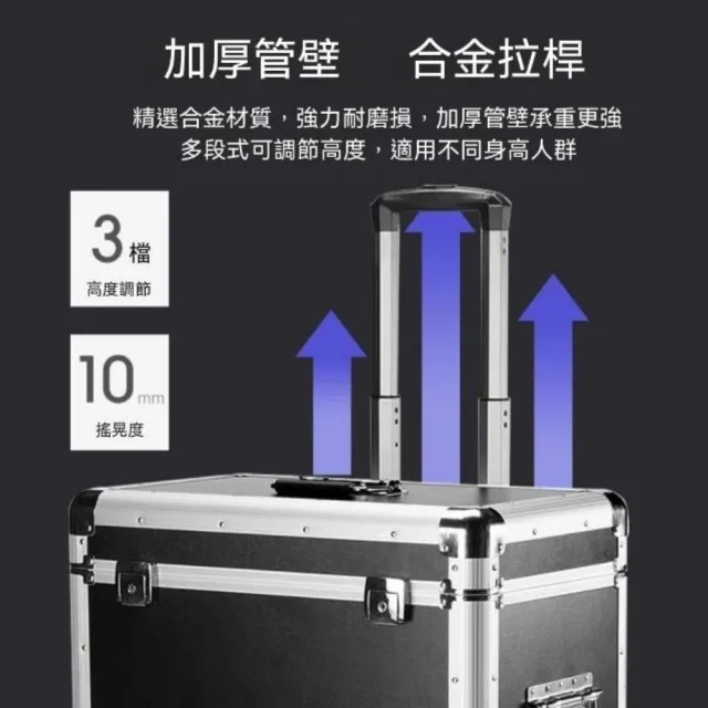 【Felsted 菲仕德】主機箱 行李箱 拉桿箱 電腦主機拉桿箱 鋁合金防震航空箱 設備運輸收納 主機保護箱