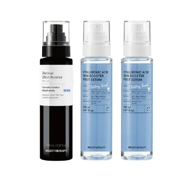 【MEDITHERAPY】(1入)A醛精華+(2入)333玻尿酸精華(組合)