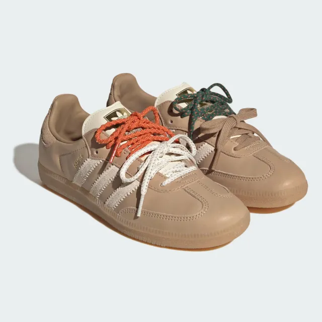 【adidas 愛迪達】Samba OG W 女 休閒鞋 復古 皮革 流行 米棕(KI8140)