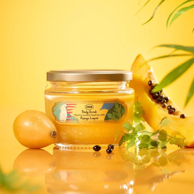 【SABON】官方直營 熱帶果嶼二部曲限量組(沐浴油500ml+身體磨砂膏320g)