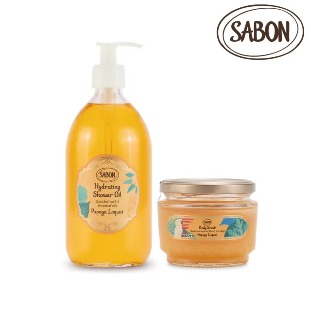 【SABON】官方直營 熱帶果嶼二部曲限量組(沐浴油500ml+身體磨砂膏320g)