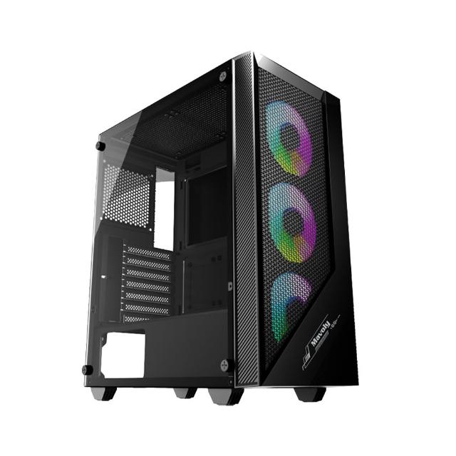 【華碩平台】i3四核 Win11{星域狂神W}文書電腦(i3-14100/H610/16G/1TB)