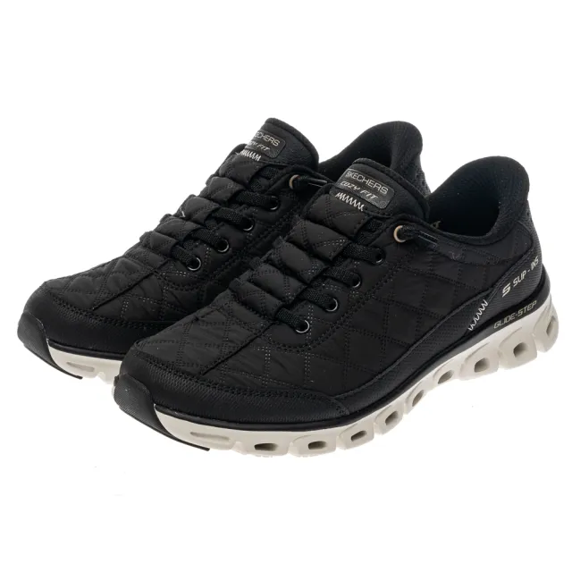 【SKECHERS】女鞋 休閒系列 休閒鞋 瞬穿舒適科技 GLIDE-STEP - COZY FIT 寬楦款(104556WBKNT)