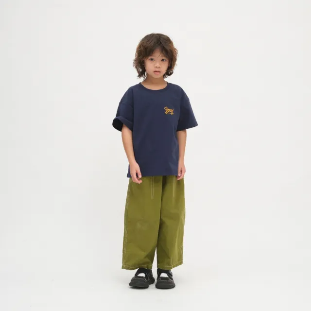 【plain-me】JNP 兒童 童裝 狗狗 短袖 短TEE 休閒上衣 黃金獵犬滑板小童TEE_OPM0154-262