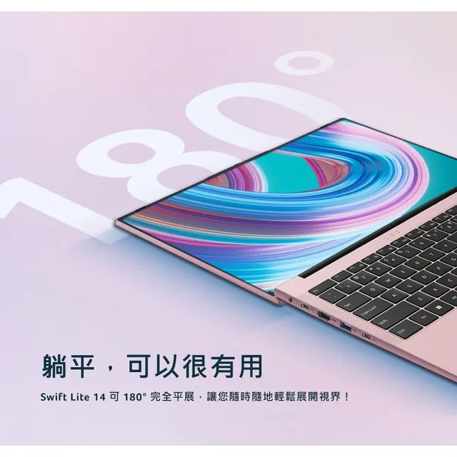 【Acer】筆電包/滑鼠組★14吋R5輕薄效能-珠光櫻粉(Swift Lite/SFL14-41P-R8BH/R5-7430U/16G/512G/W11)