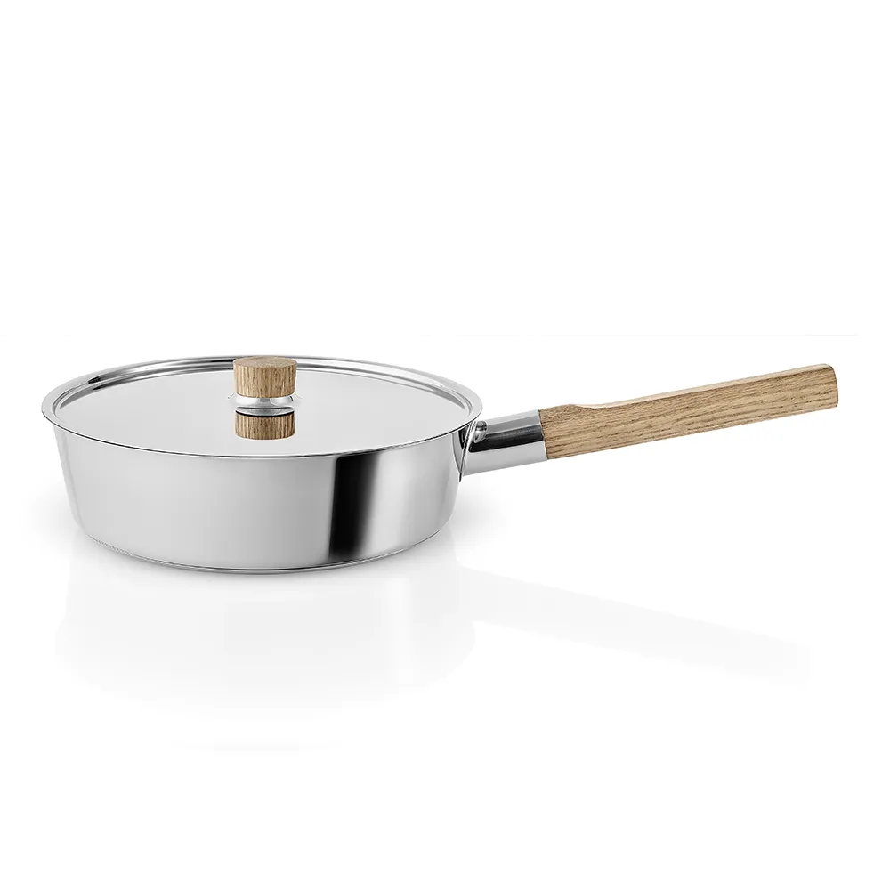 【IUSE】丹麥 Eva Solo Nordic Kitchen 不鏽鋼平底鍋/24cm-附蓋(平底鍋/不鏽鋼)