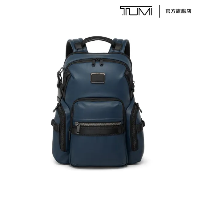 【TUMI】ALPHA BRAVO Navigation 帆布後背包-海軍藍(TUMI 官方旗艦店)